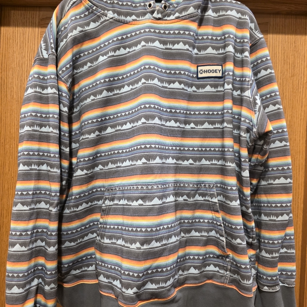 Hooey Men's Multicolor Patterned Crewneck Sweater